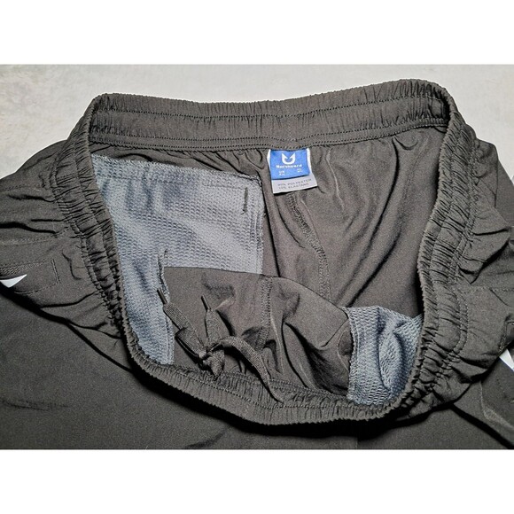 NORTHYARD Athletic Training Workout Shorts Black Lightweight Quick Dry Mens XL - Picture 4 of 10
